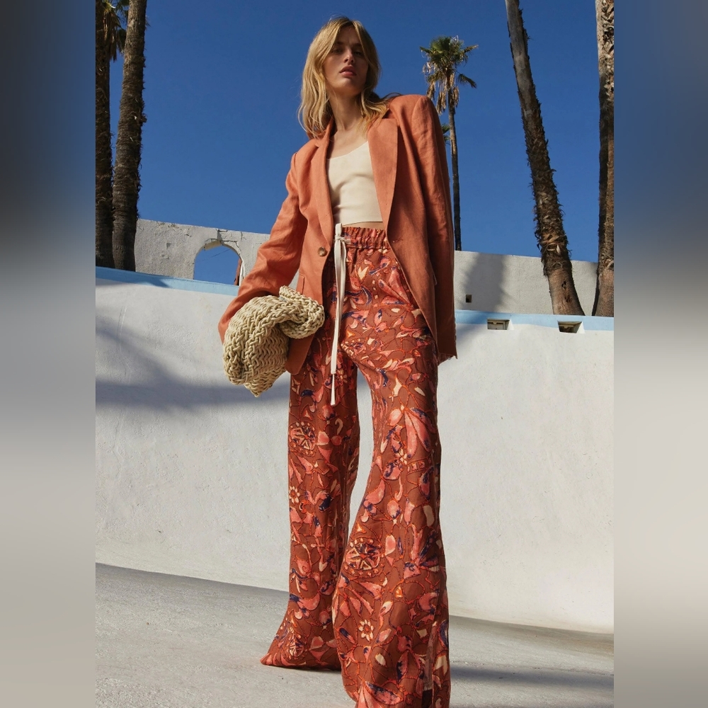 A.L.C. NWT Naia Linen Wide Leg Pants sz 2
